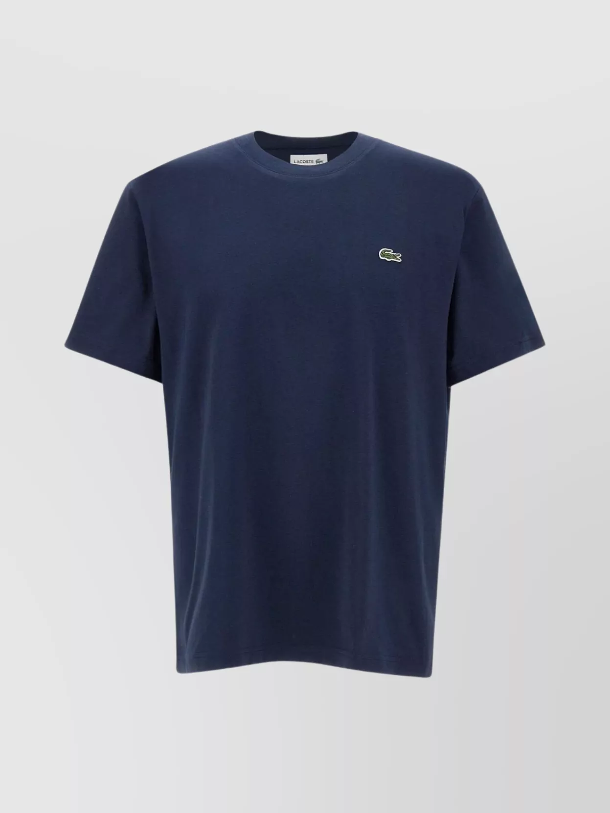 Shop Lacoste Men's Ribbed Crew Neck Cotton T-shirt