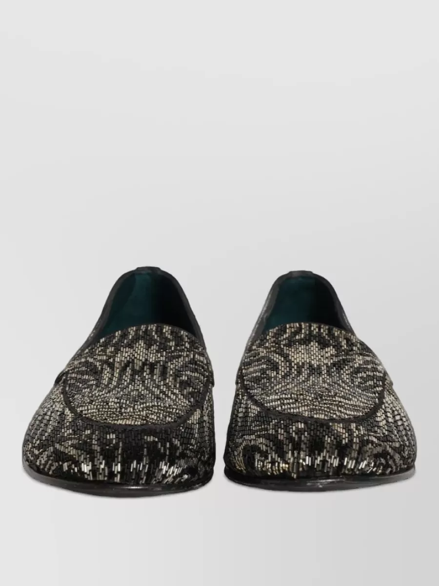 Dolce&Gabbana leather embellished loafers
