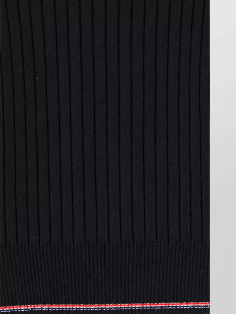 Thom Browne Wool Crewneck Ribbed-Hem Sweater