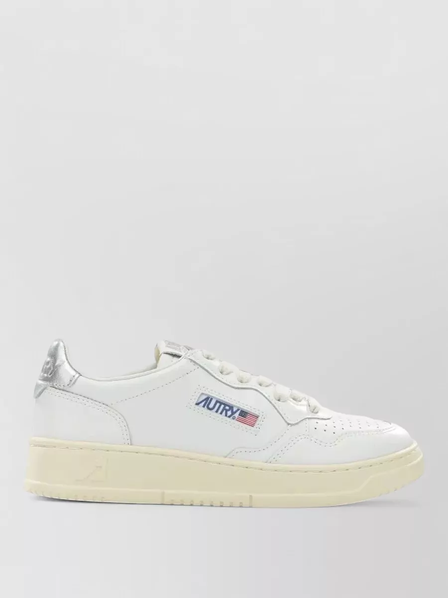 Autry leather low-top lace-up sneakers