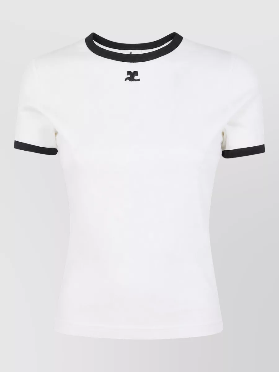 Courrèges Cotton Fitted Skirt