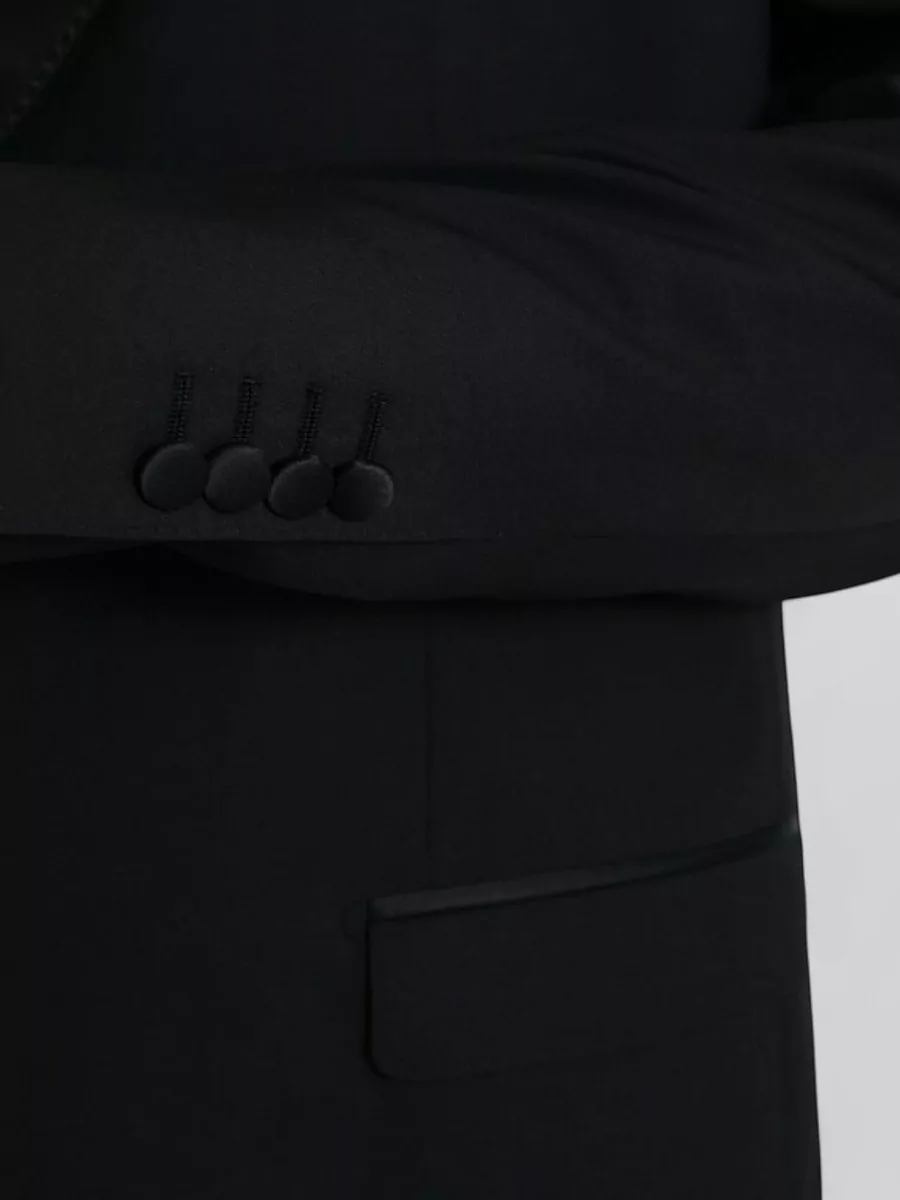 Dolce&Gabbana Silk Virgin Wool Single-Breasted Tuxedo Jacket