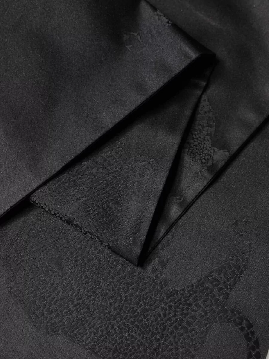 Dolce&Gabbana Silk Fringed Neck Scarf