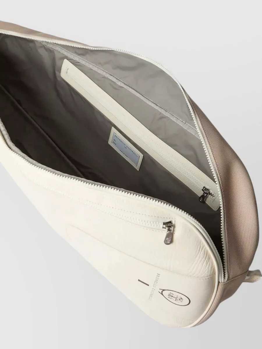 Brunello Cucinelli Leather Tennis Racket Shoulder Case