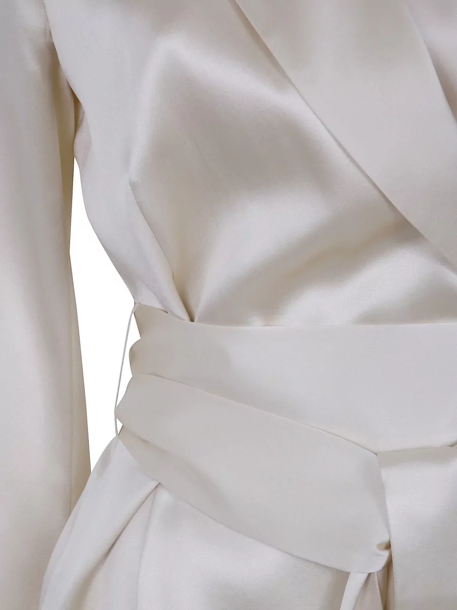 Joseph Silk Satin Single Breasted Blazer