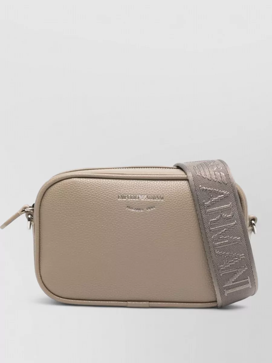 Emporio Armani Compact Shoulder Bag Adjustable Strap Design