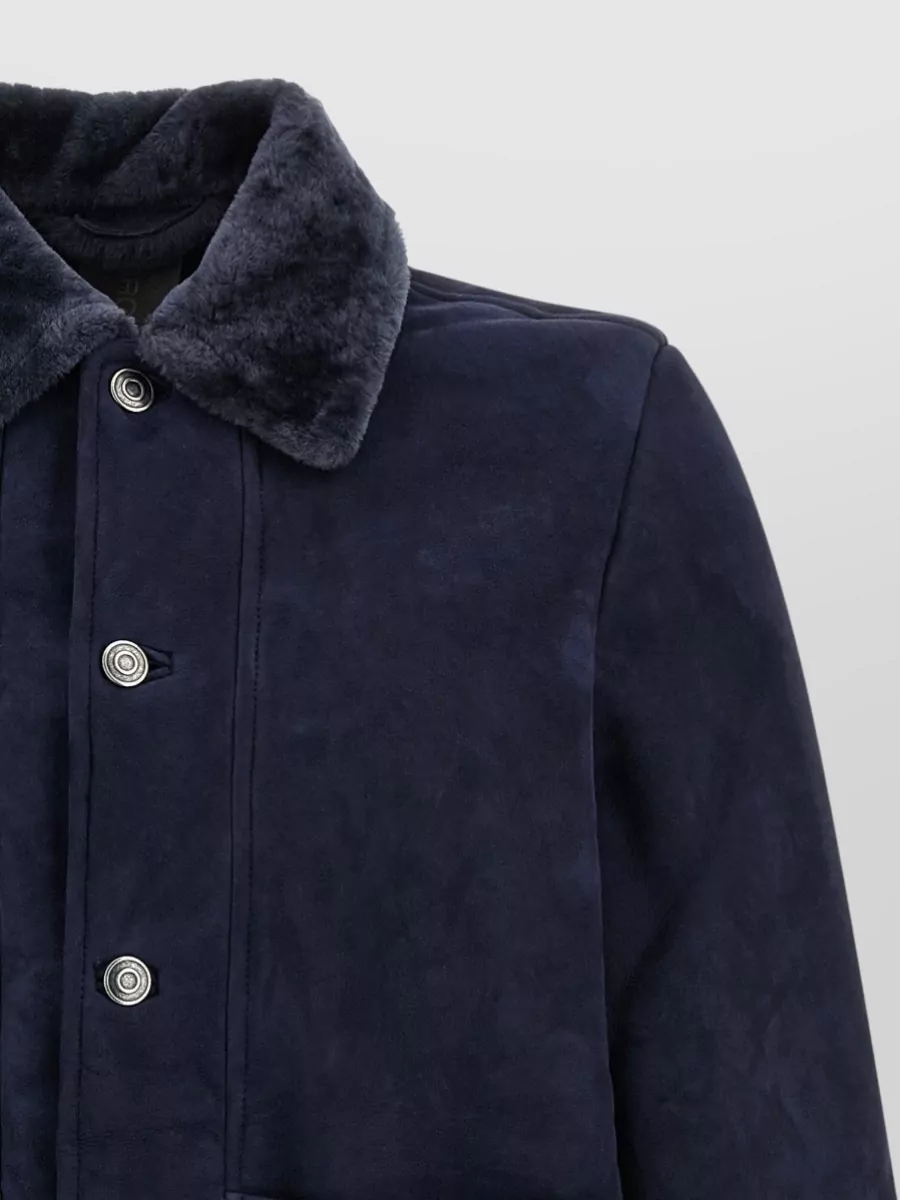 Giorgio Brato Leather Single Breasted Coat
