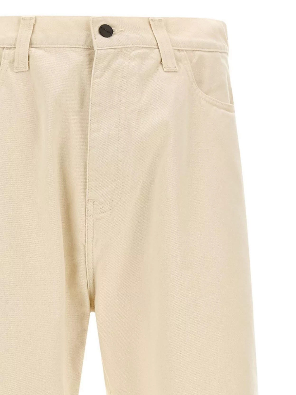 Carhartt Wip Slim Fit Denim Trousers With Pockets And Loops