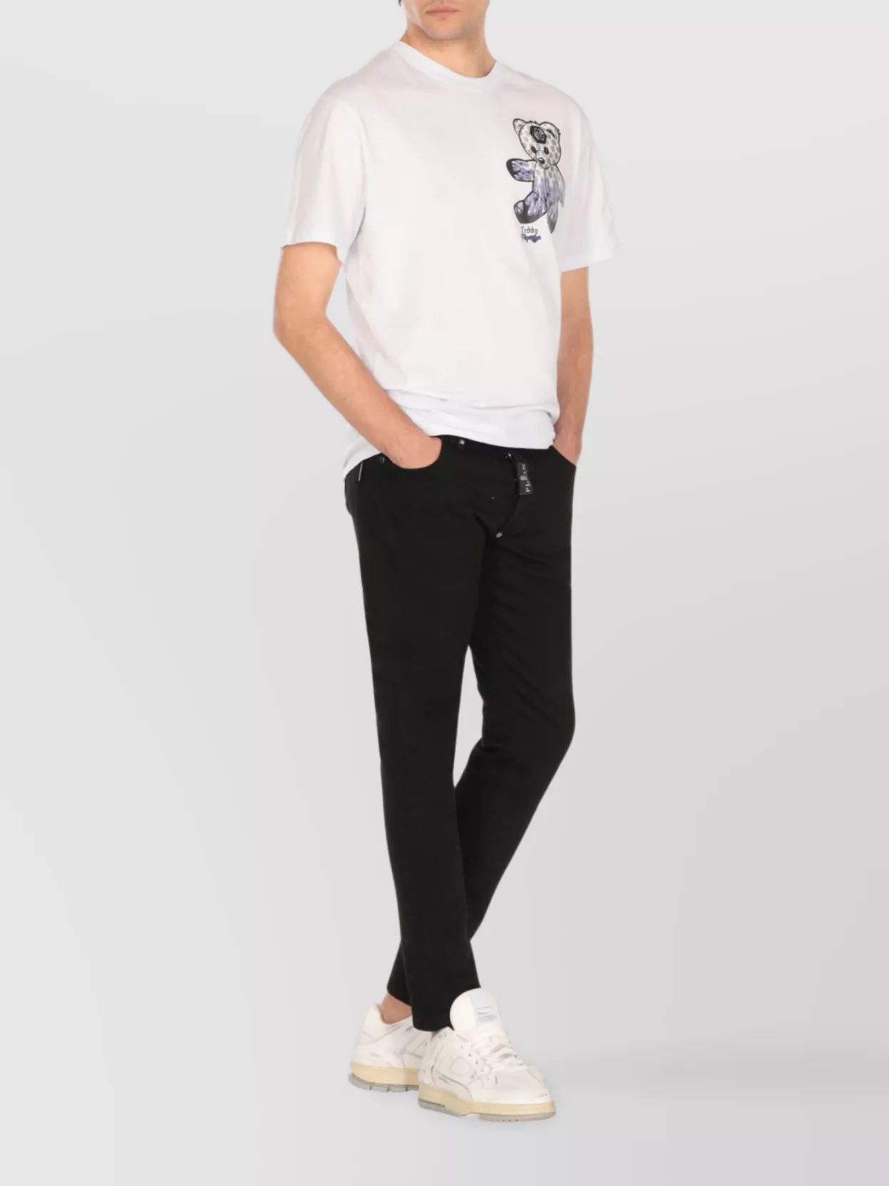 Philipp Plein Crew Neck Graphic Print Short Sleeves