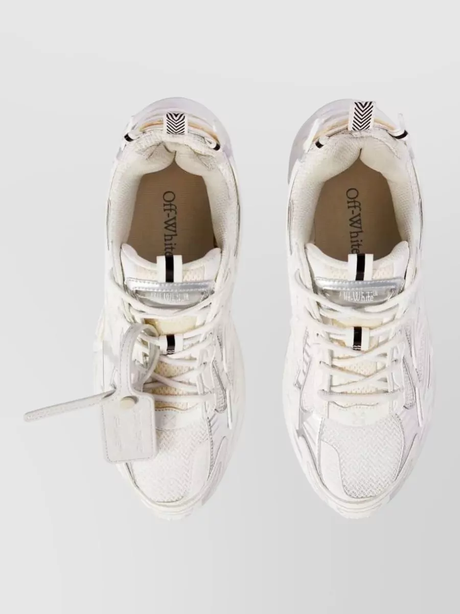 Off-White Mesh Low-Top Sneakers
