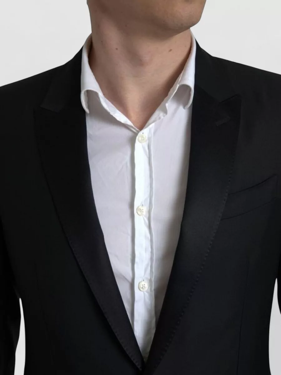 Dolce&Gabbana Wool Silk Single Breasted Blazer
