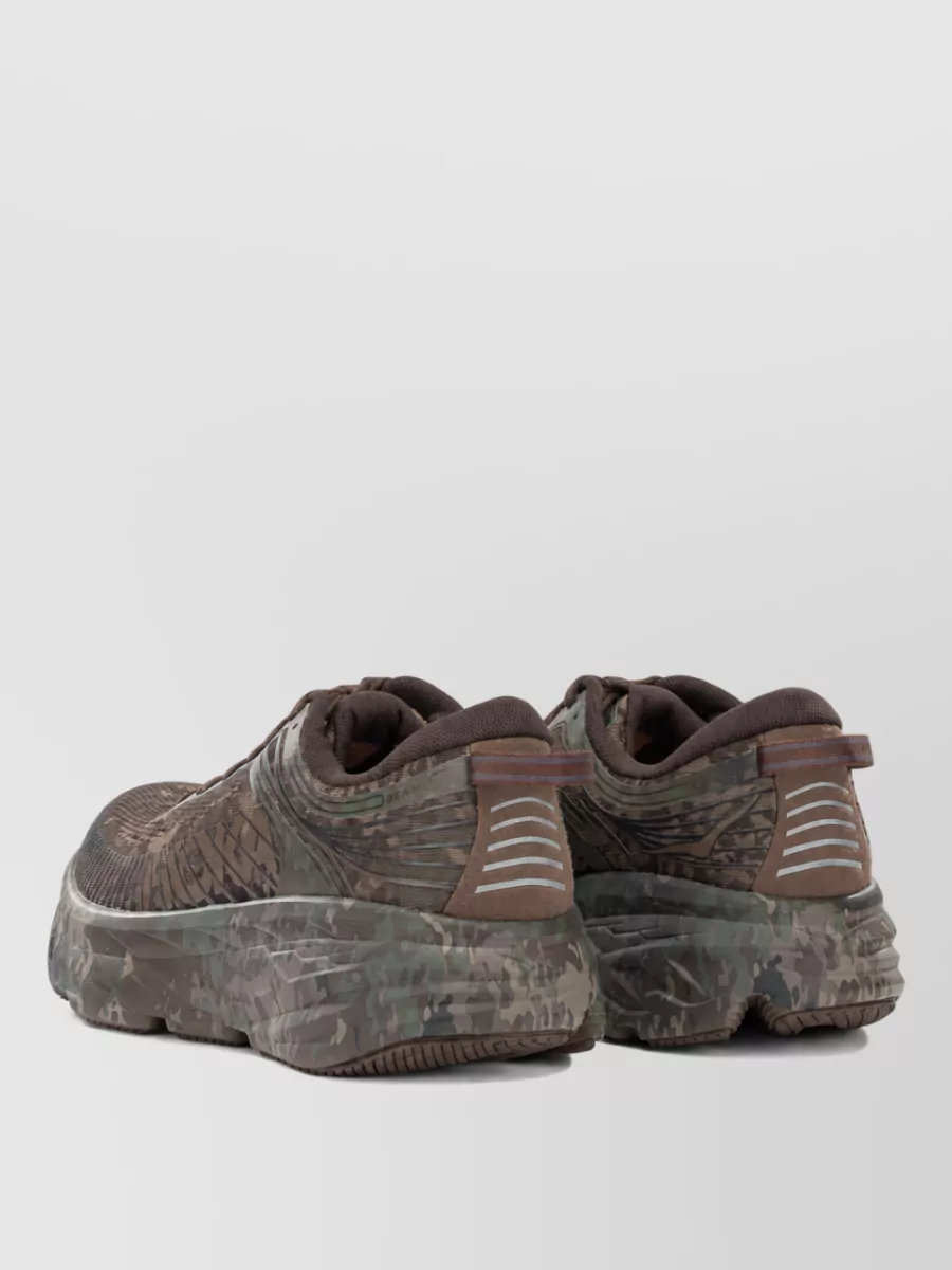 Hoka Mesh Bondi 7 Beams Low-Top Sneakers