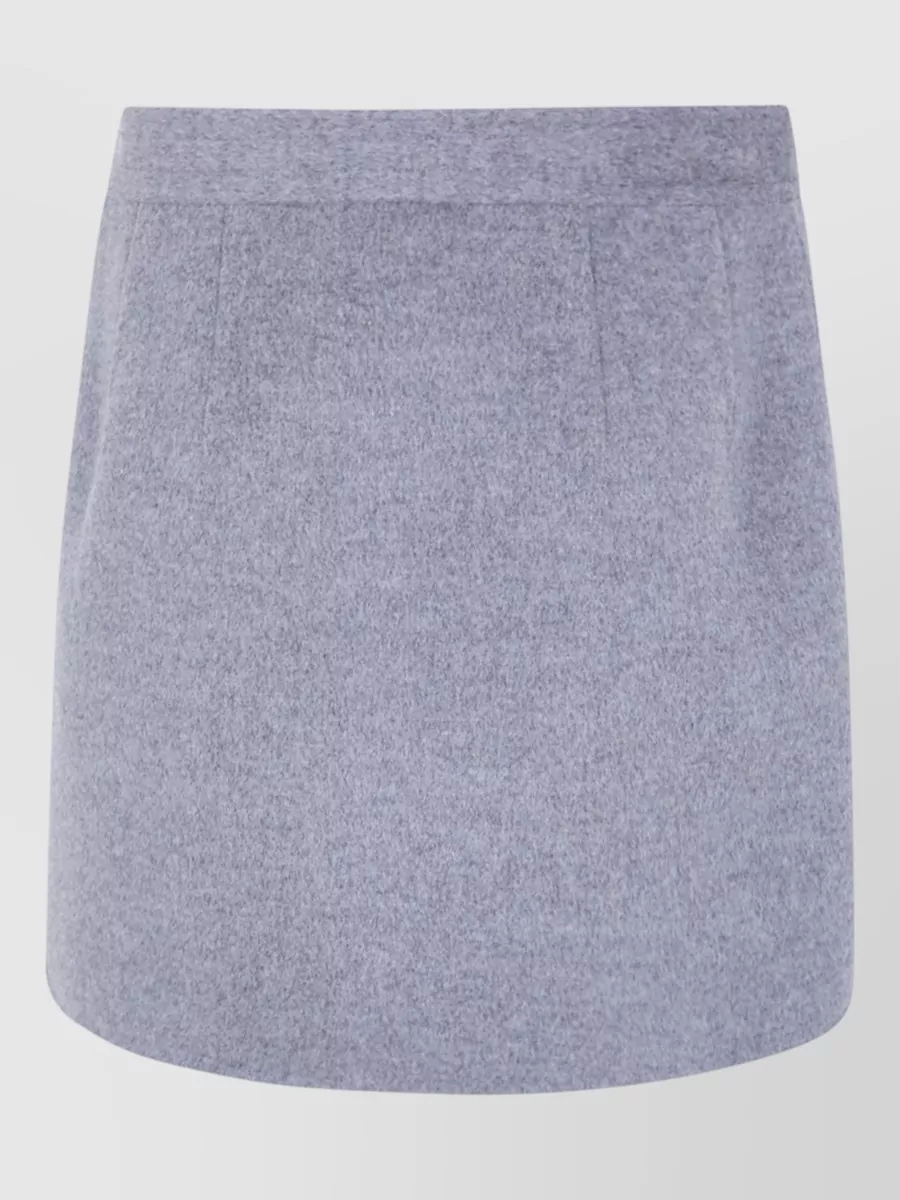 Semicouture Wool Wrap Mini Skirt