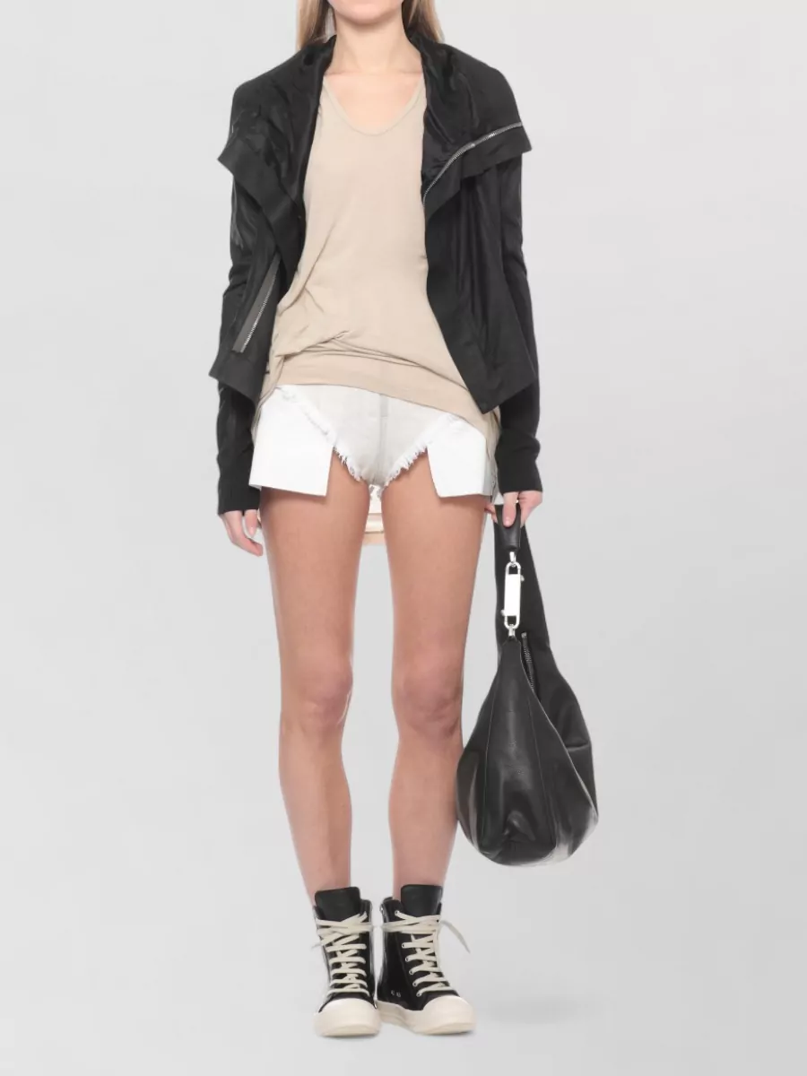 Rick Owens Silk-Blend Sleeveless T-Shirt