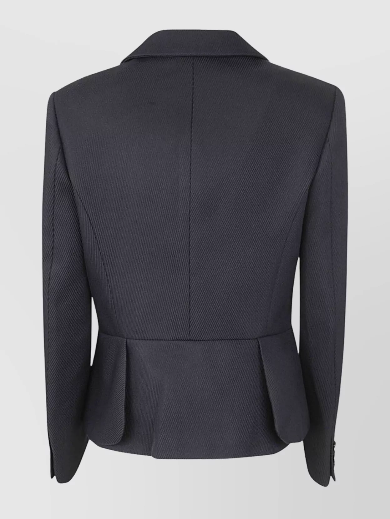 Comme Des Garçons Women's Structured Peplum Jacket With Button Detailing
