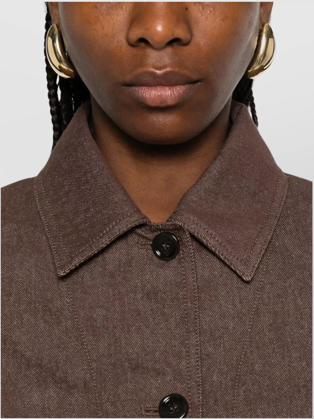 Max Mara Belted Jacket With Buttoned Cuffs And Epaulettes