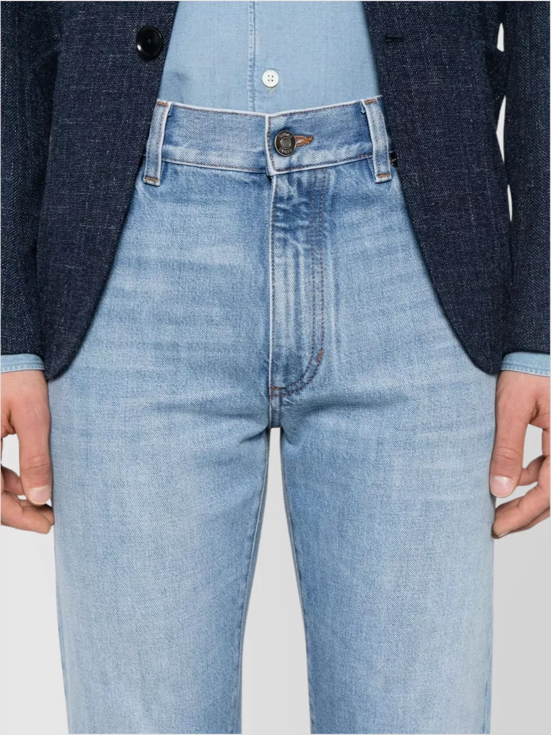 Zegna Faded Wash Five-Pocket Denim Trousers