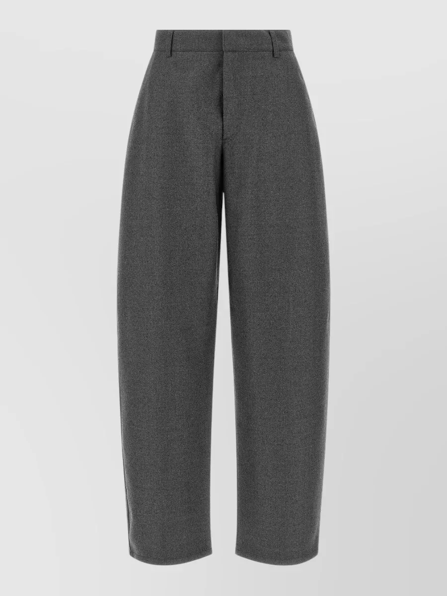 Armarium virgin wool mid-rise tapered tailored trousers