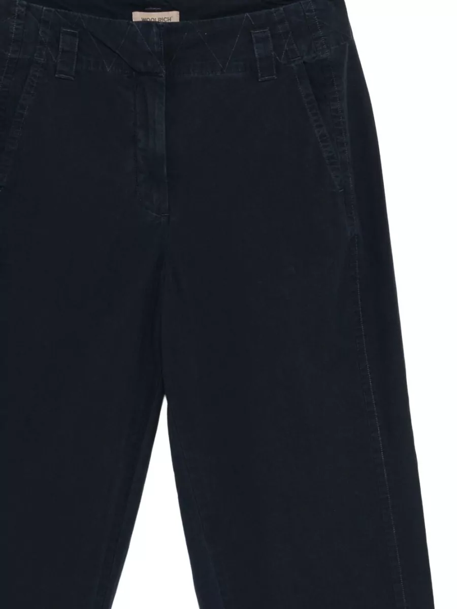 Woolrich Cotton Straight-Leg Trousers