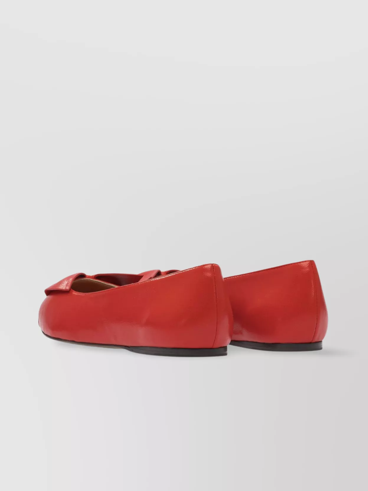 Ferragamo Pointed Toe Bow Detail Ballerina Shoes