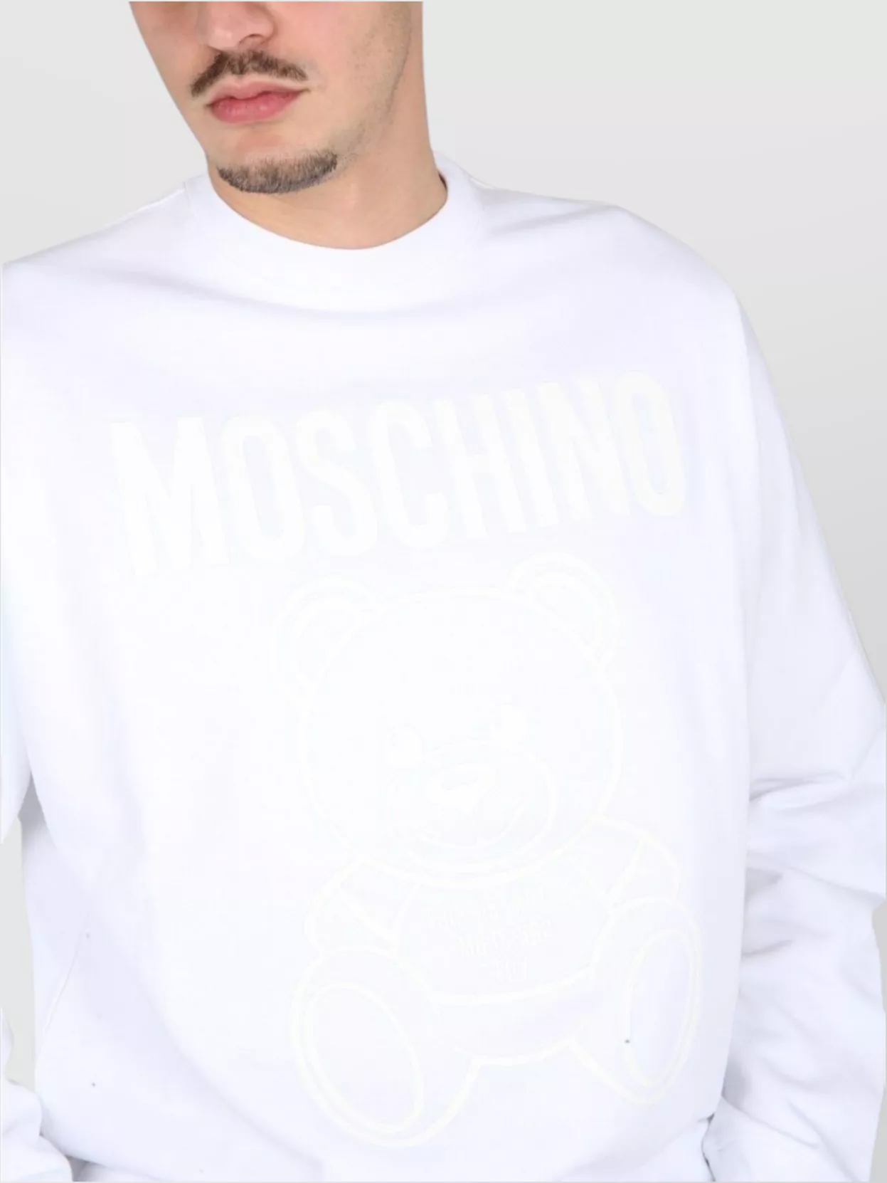 Moschino Ribbed Crew Neck Sweater