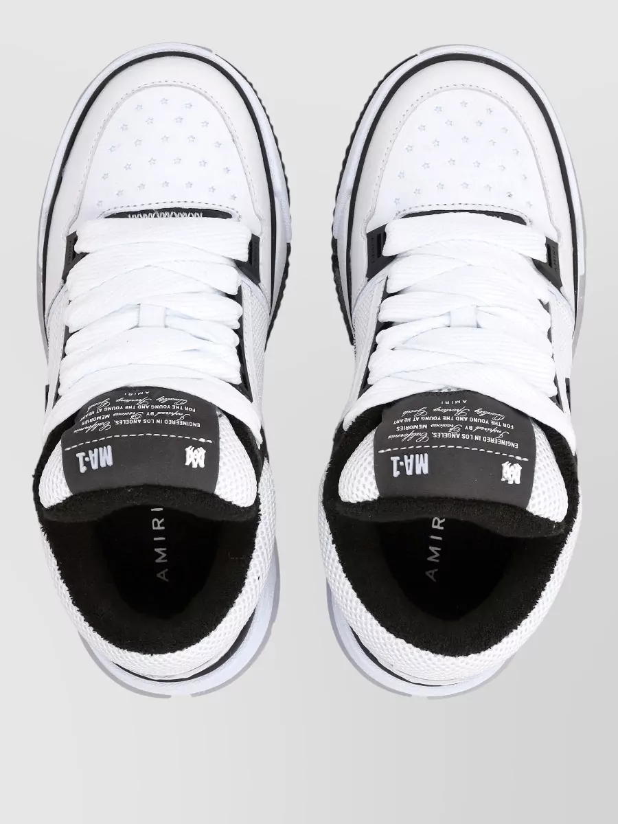 Amiri Padded Collar Sneakers Rubber Sole