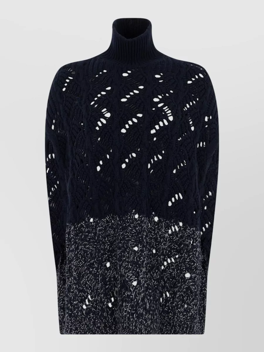 Fabiana Filippi cashmere silk wool turtleneck jumper