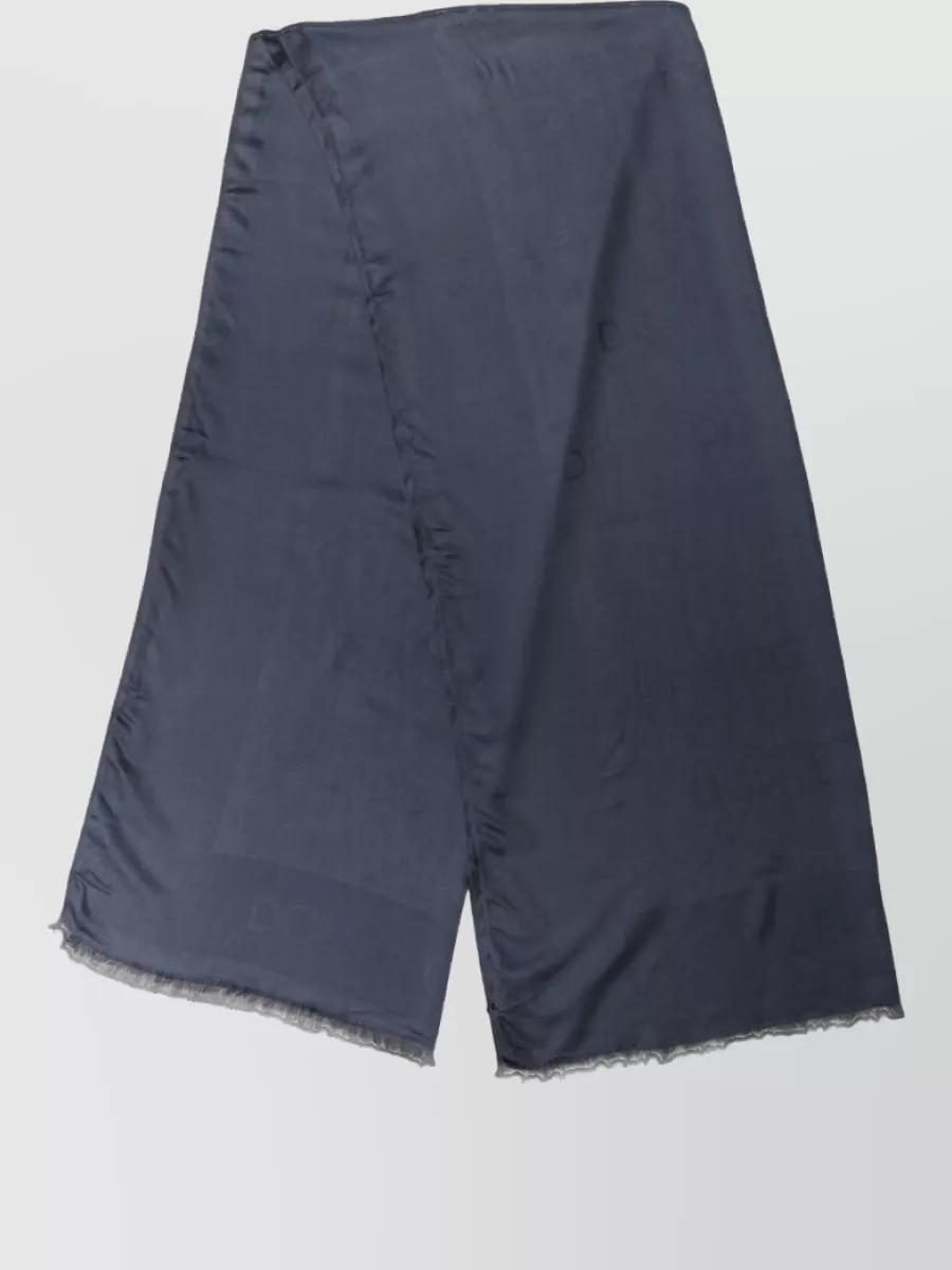 Dolce&Gabbana Cashmere Modal Frayed Scarf