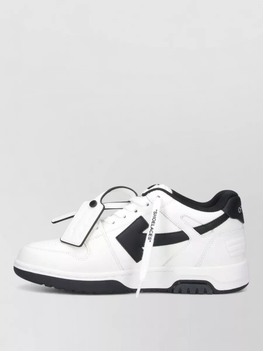 Off-White Leather Low-Top Sneakers
