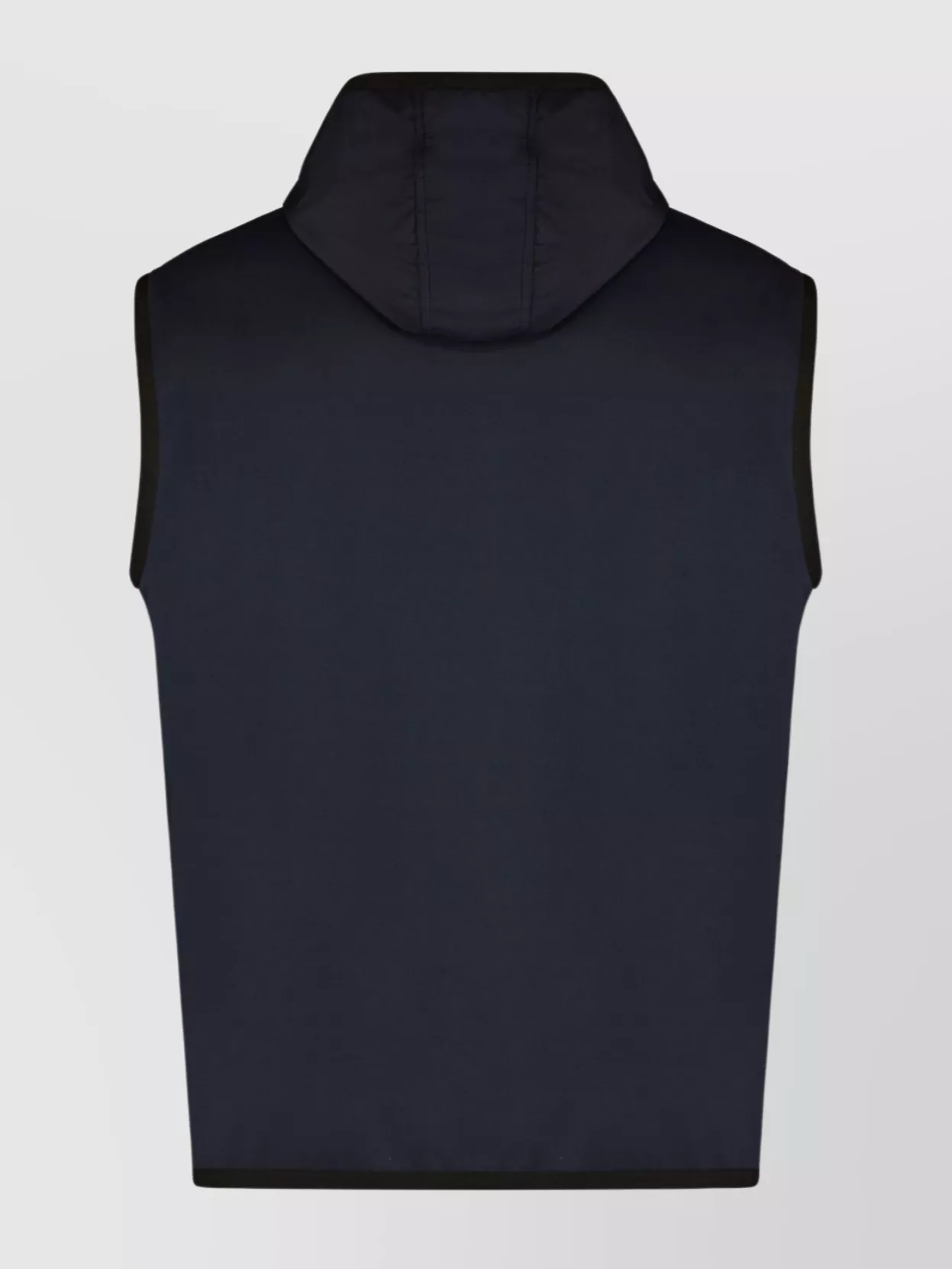 Dolce & Gabbana Zippered Hooded Sporty Vest In Blue