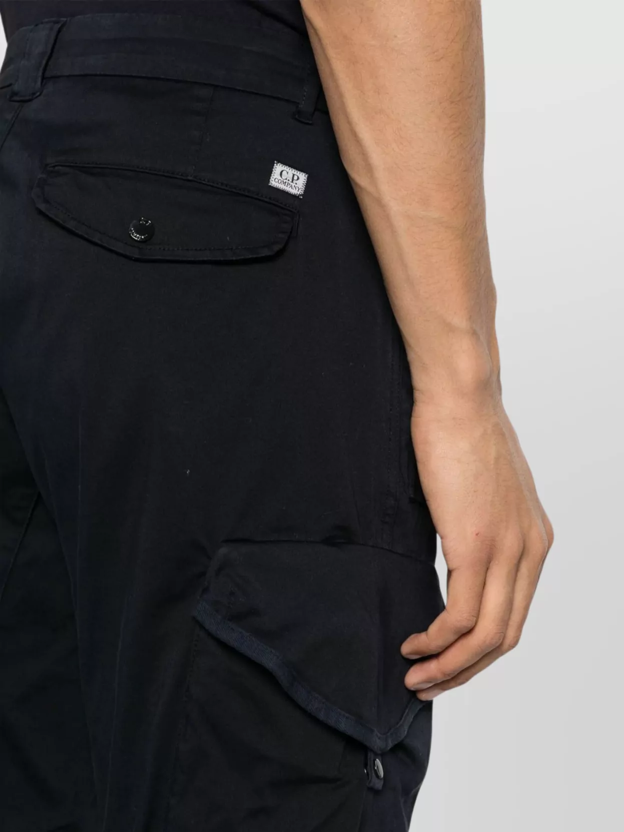 C.p. Company Stretch Sateen Lens Cargo Pants
