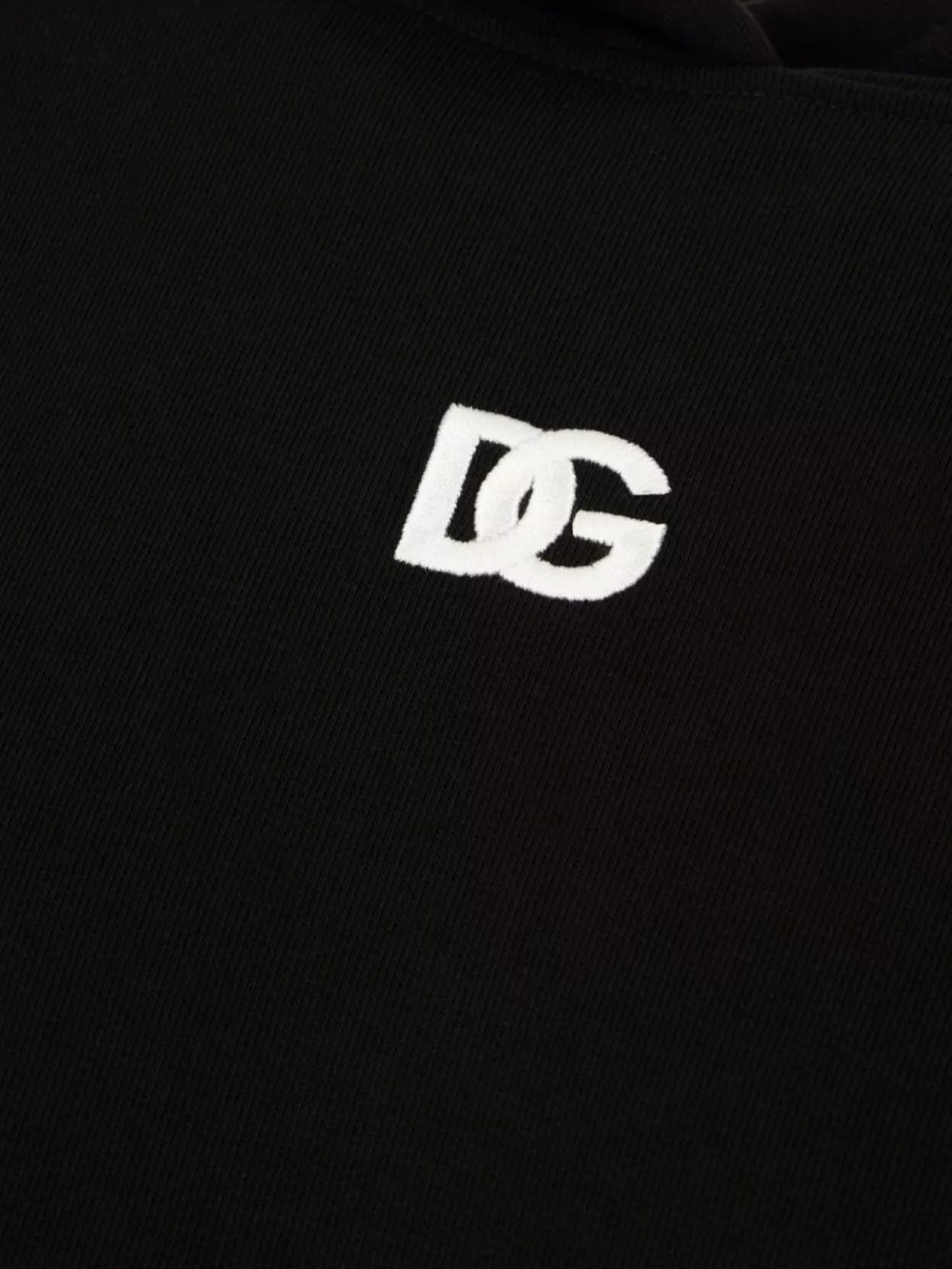 Dolce&Gabbana Hooded Loose Fit Cotton Sweatshirt