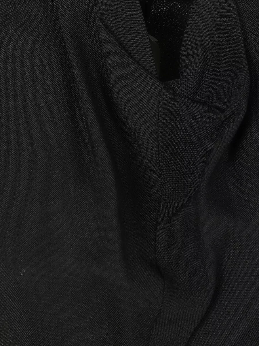 Victoria Beckham High-Neck Draped Midi Dress