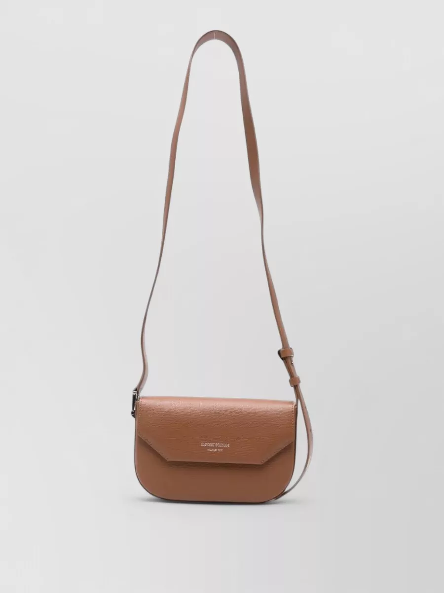 Emporio Armani leather logo-print cross-body bag