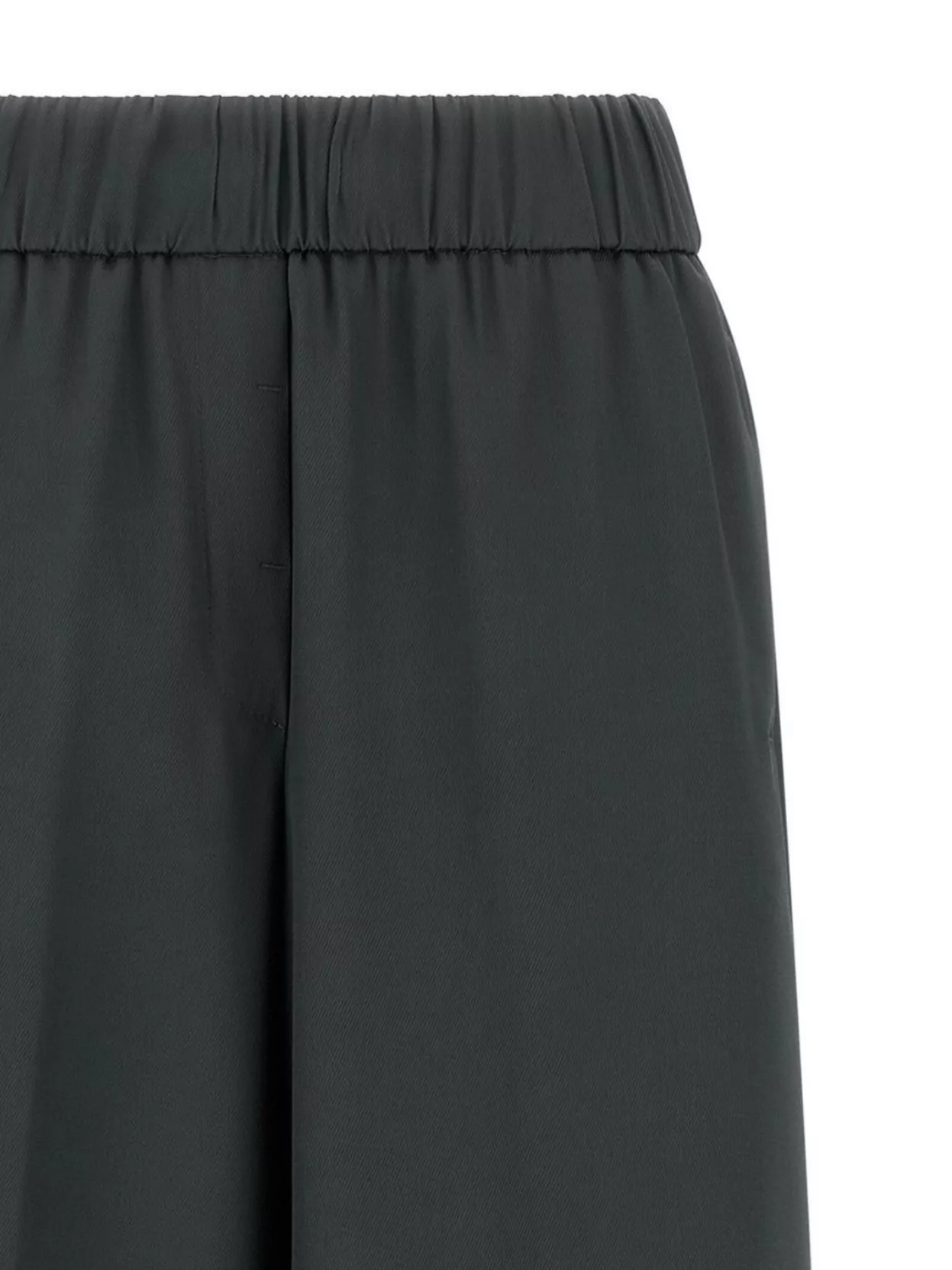 Peserico Wide Leg Trousers Elastic Waistband