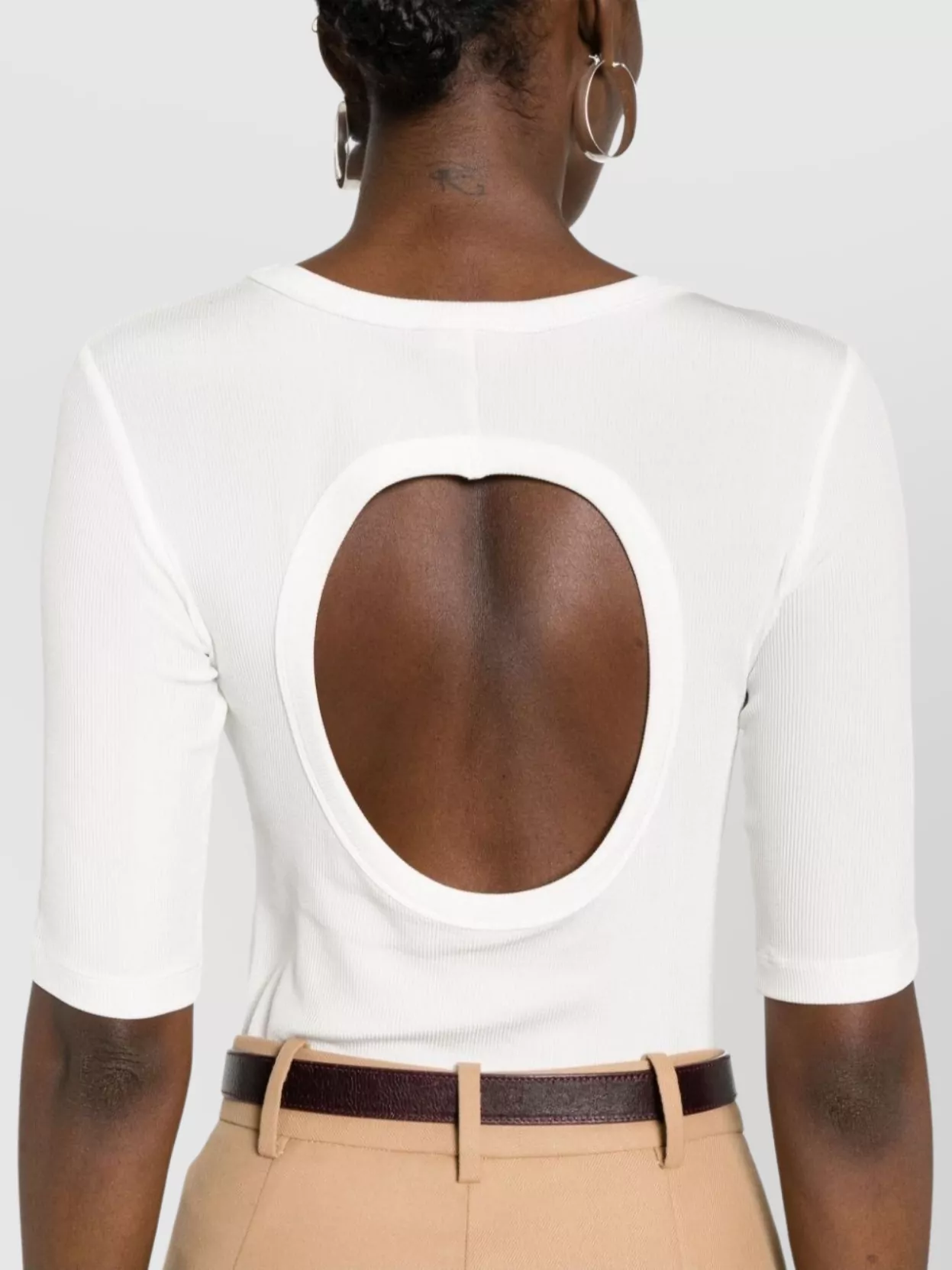 Fabiana Filippi Round Neck Jersey Top