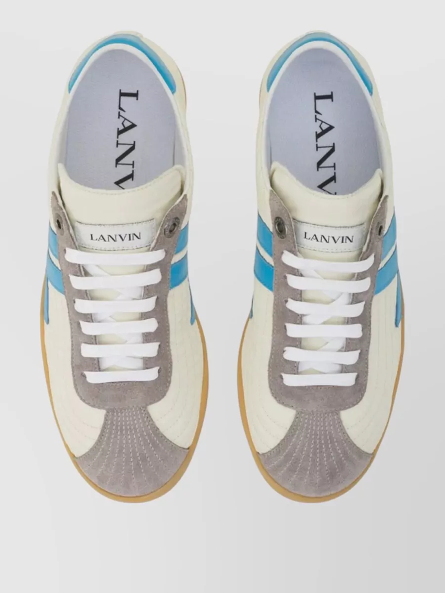 Lanvin Nylon Low-Top Sneakers