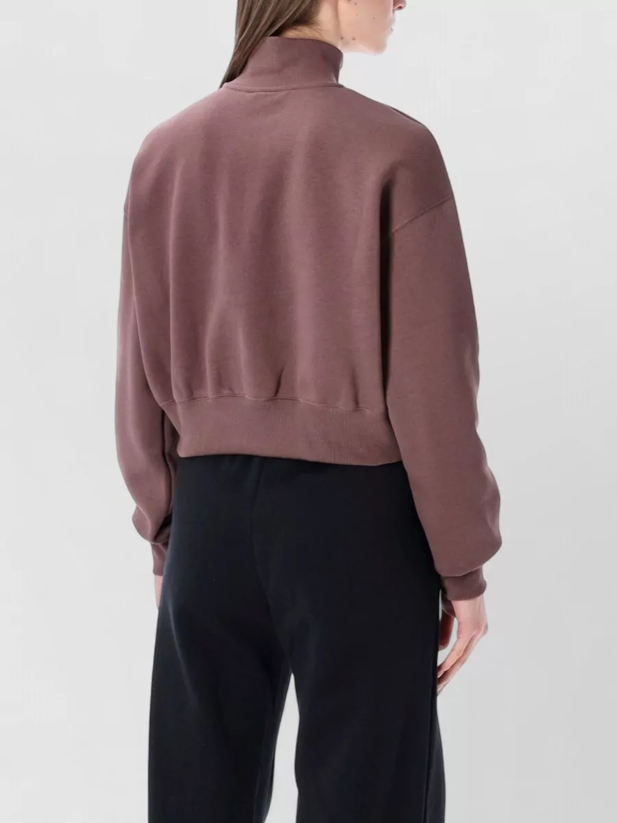 Nike Cropped Fleece Quarter-Zip Sweatshirt