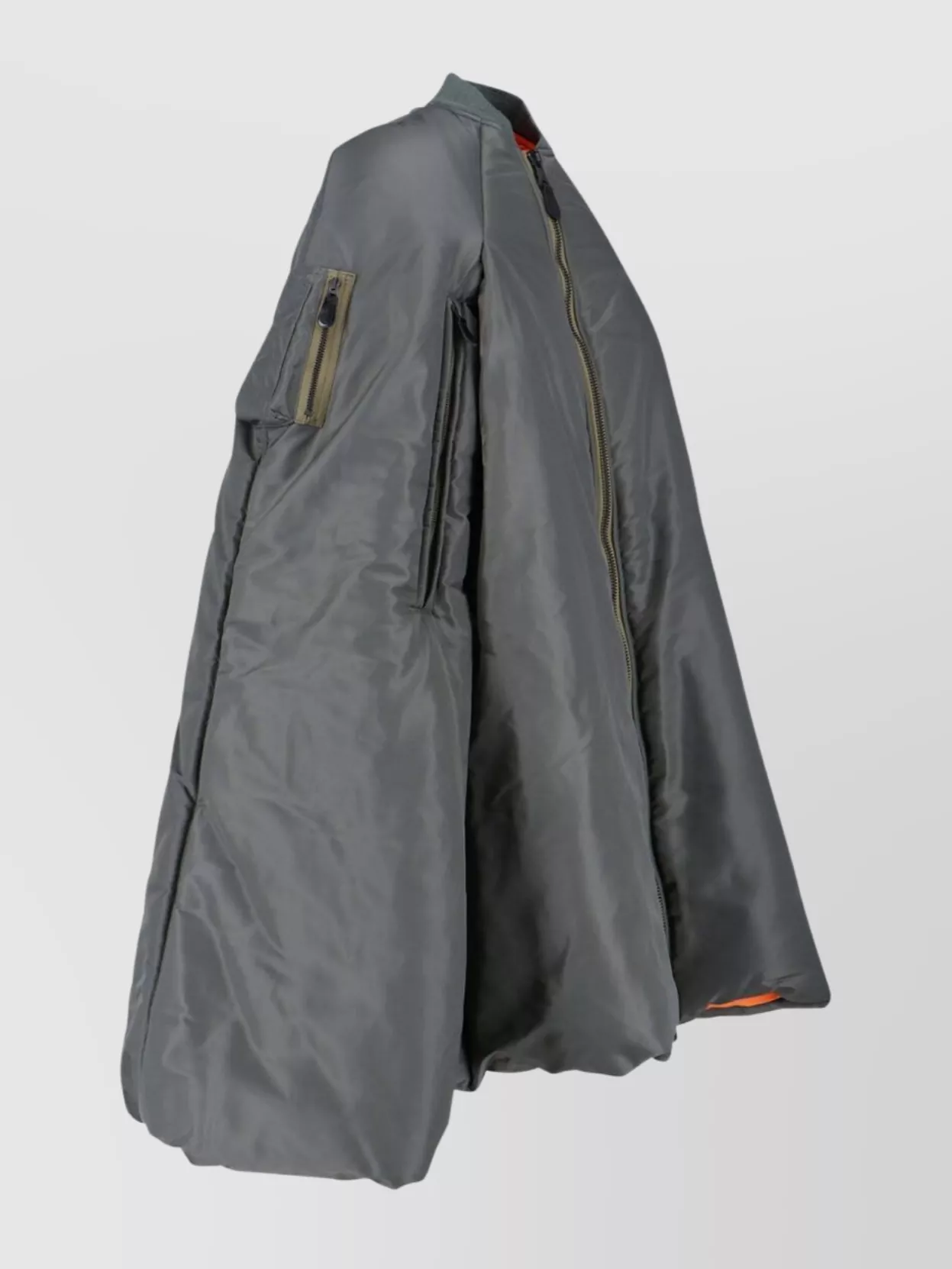 Junya Watanabe Zippered Long-sleeved Cotton Jacket In Gray
