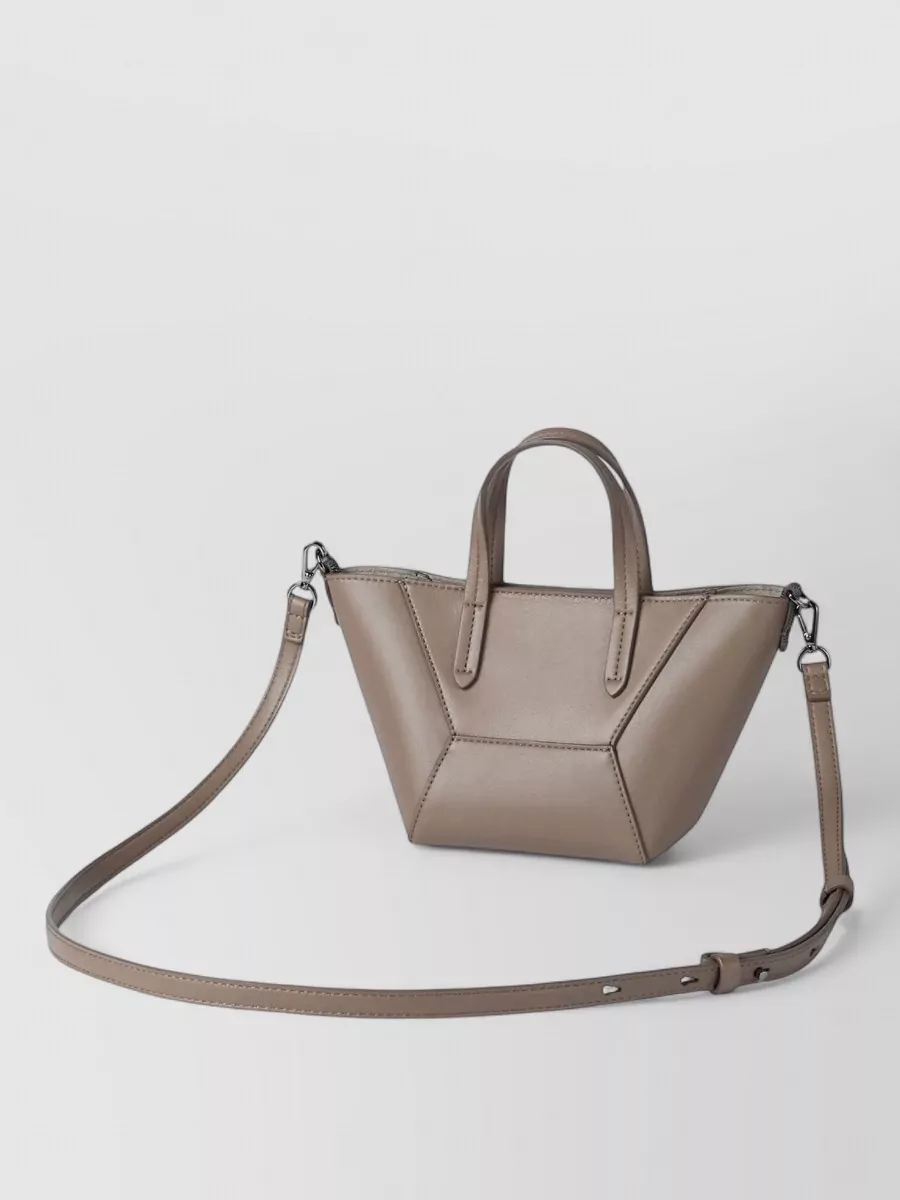 Brunello Cucinelli Monili Mini Leather Shoulder Bag