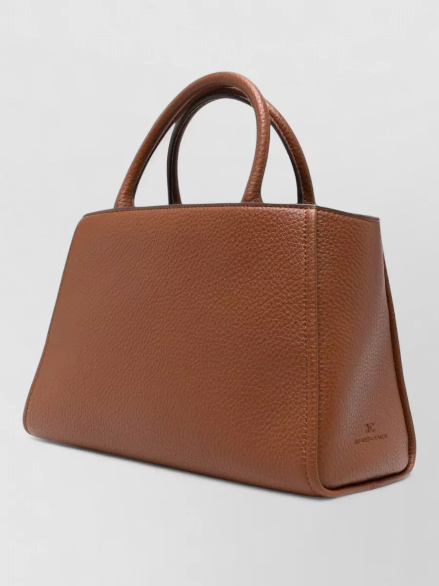 Elisabetta Franchi Grained Faux Leather Shoulder Bag