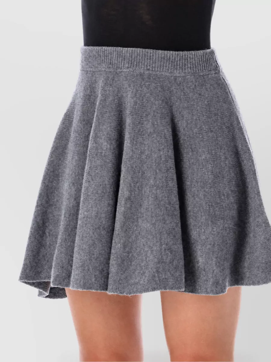 By Malene Birger Wool Mini A-Line Skirt