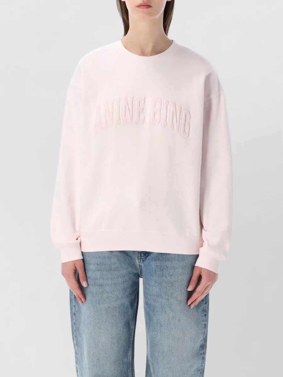 Anine Bing Cotton Crewneck Sweatshirt