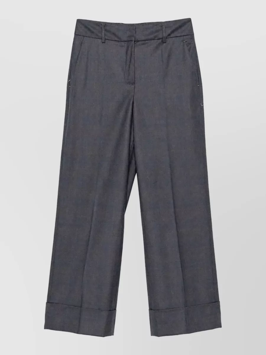 Incotex Checked Wool Pleated Suit Trousers In Yellow