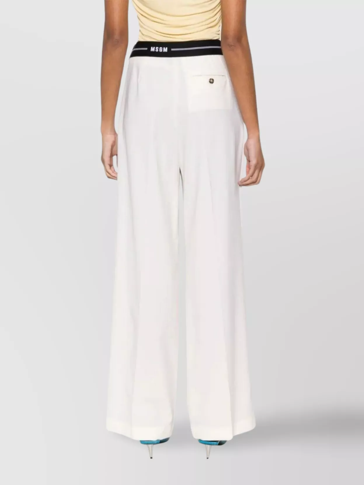 Msgm Sophisticated Wide Leg Trousers