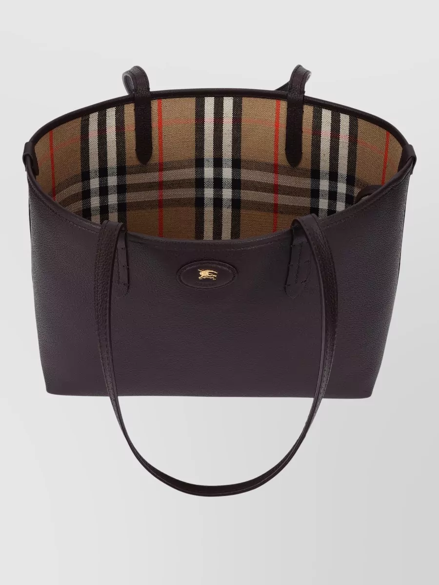 Burberry Highlands Medium Leather Tote Bag