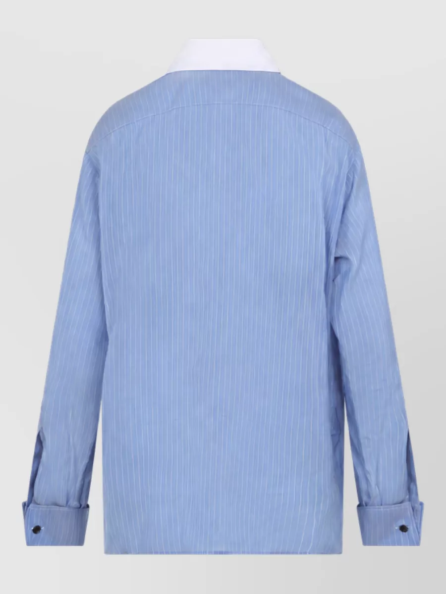 Bottega Veneta Striped Long-Sleeve Shirt