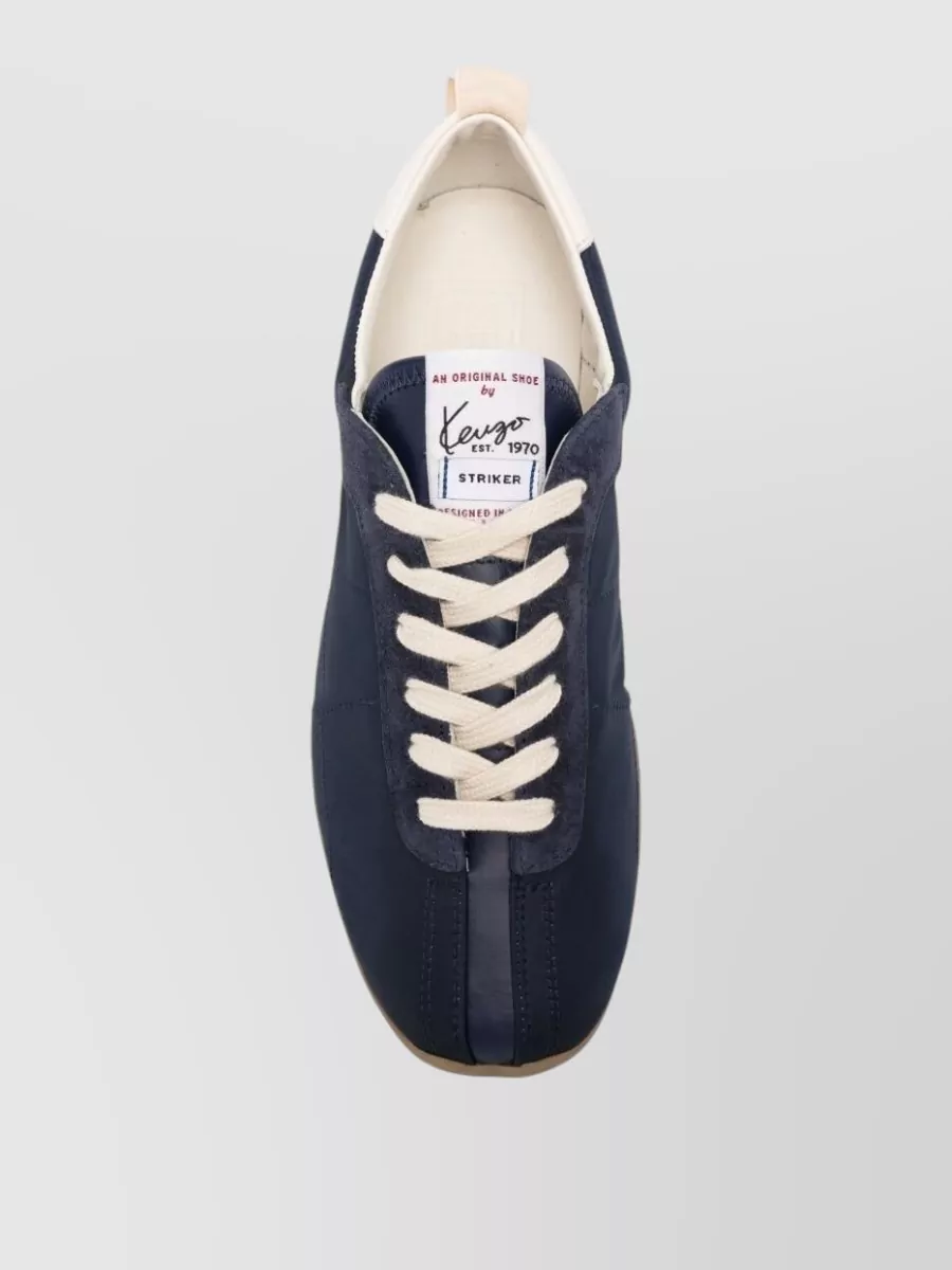Kenzo Paneled Low-Top Lace-Up Shoes