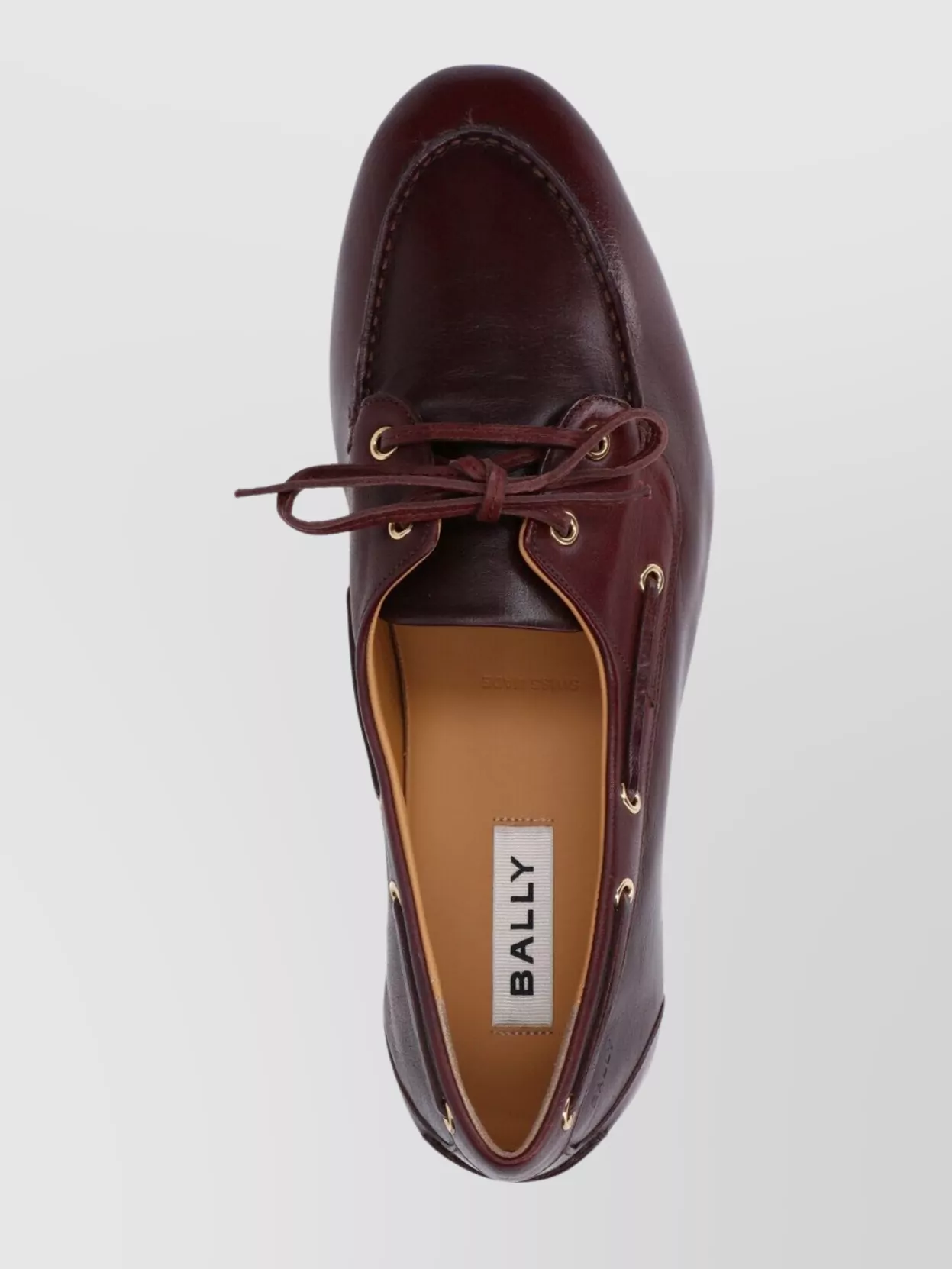 Bally Leather Loafers With Round Toe And Rubber Sole In Brown