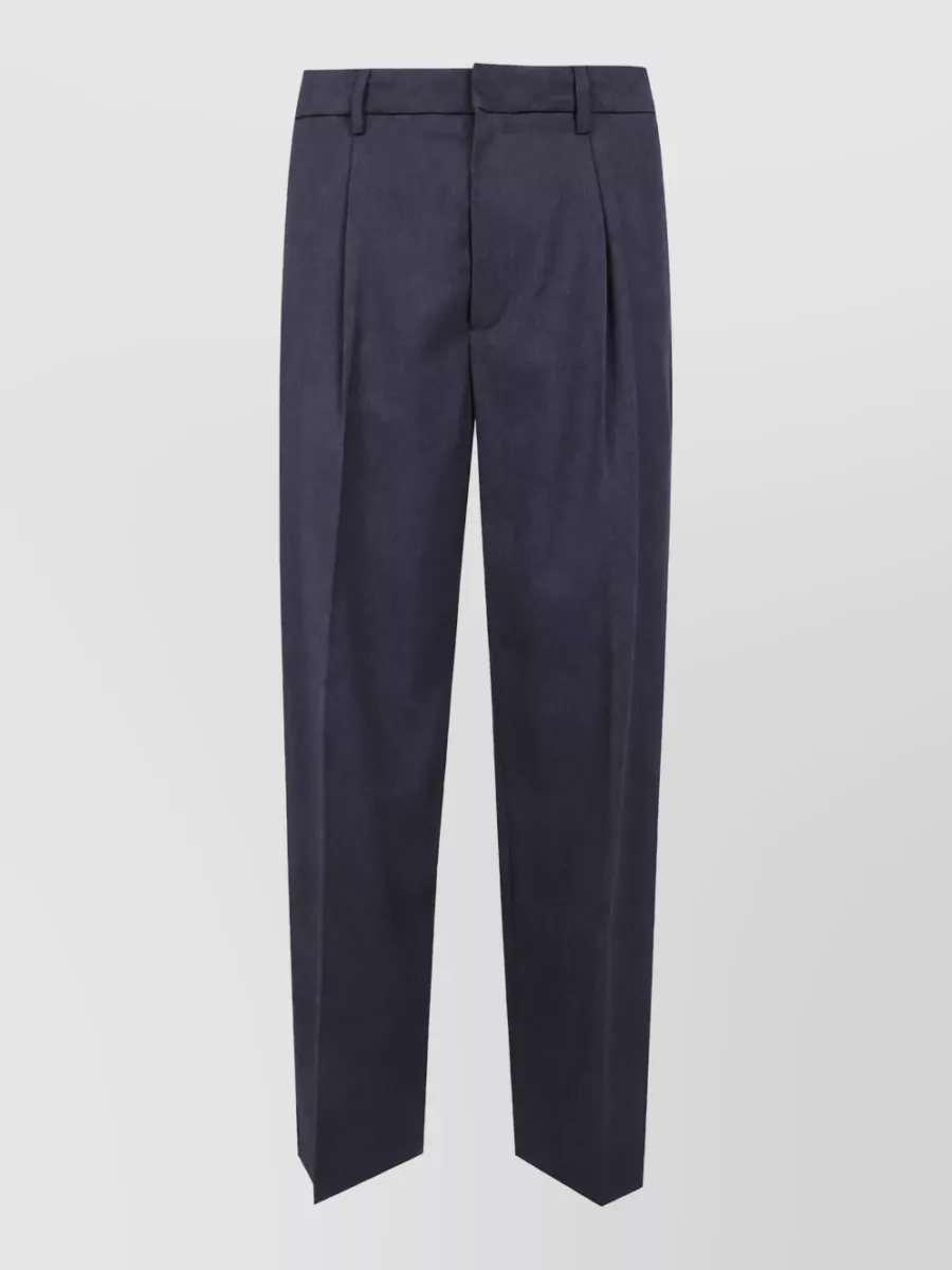 Dunst pleated semi wide tailored trousers